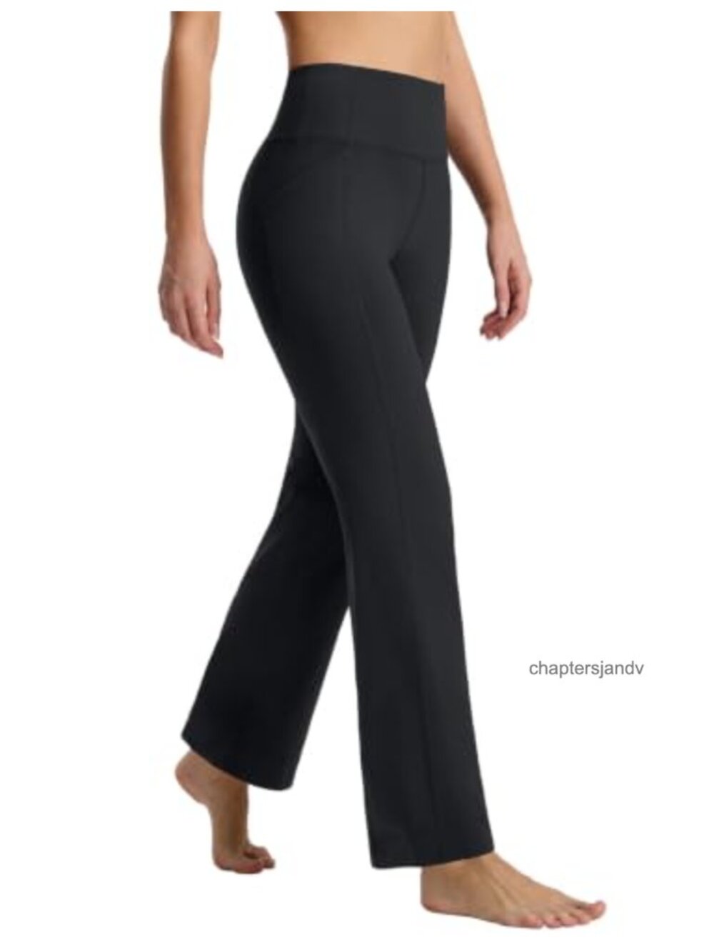 Women's Straight Leg Yoga Pants with Pockets High Rise Leggings